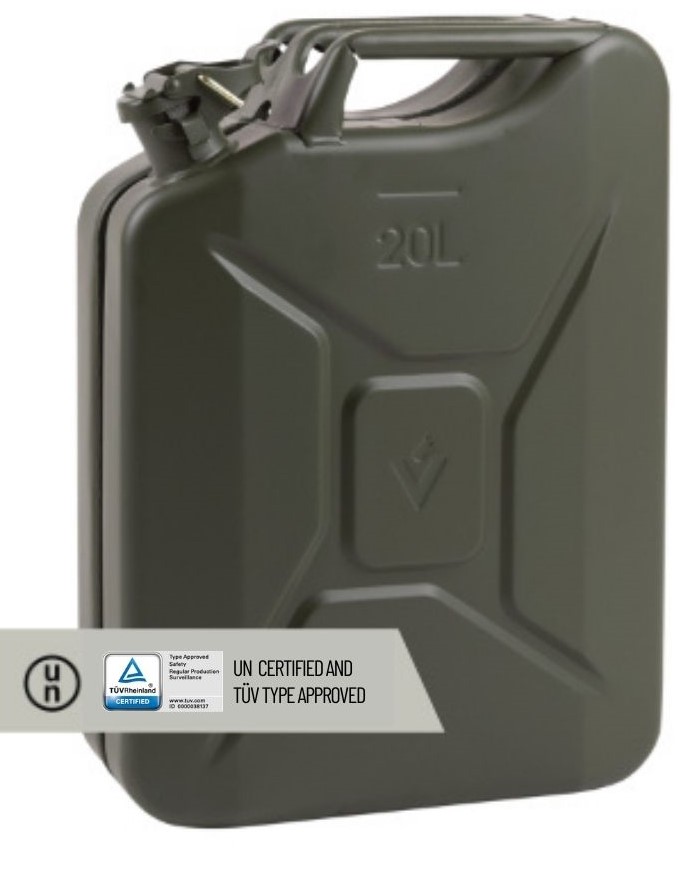 VALPRO - Produkte - Kraftstoffkanister aus Metall - Military - 20L-Kanister