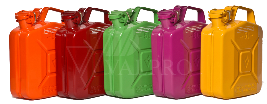 VALPRO - Products - Metal fuel cans - Classic - Fuel cans